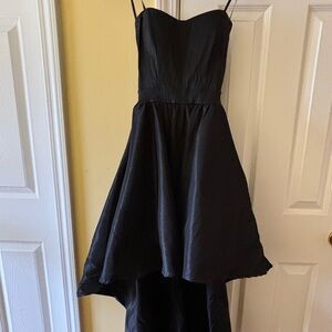Windsor Black Sleeveless High Low Dress w/ Pockets